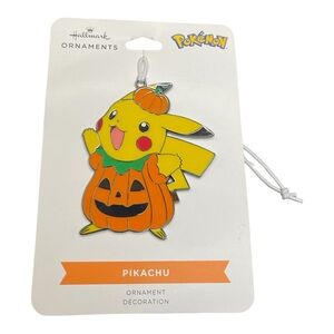 Hallmark Pokemon Pikachu Halloween Pumpkin Metal Ornament